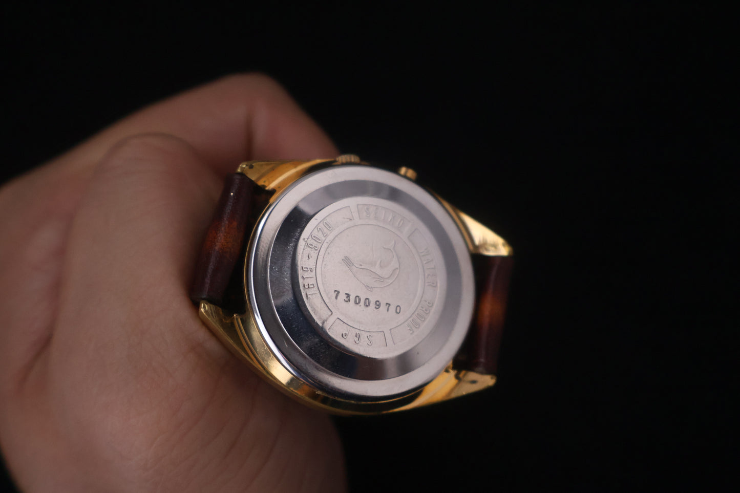 (SERVICED) Rare Vintage 1967 Seiko Sportsmatic 5 Deluxe SGP 25 Jewels 7619-9020