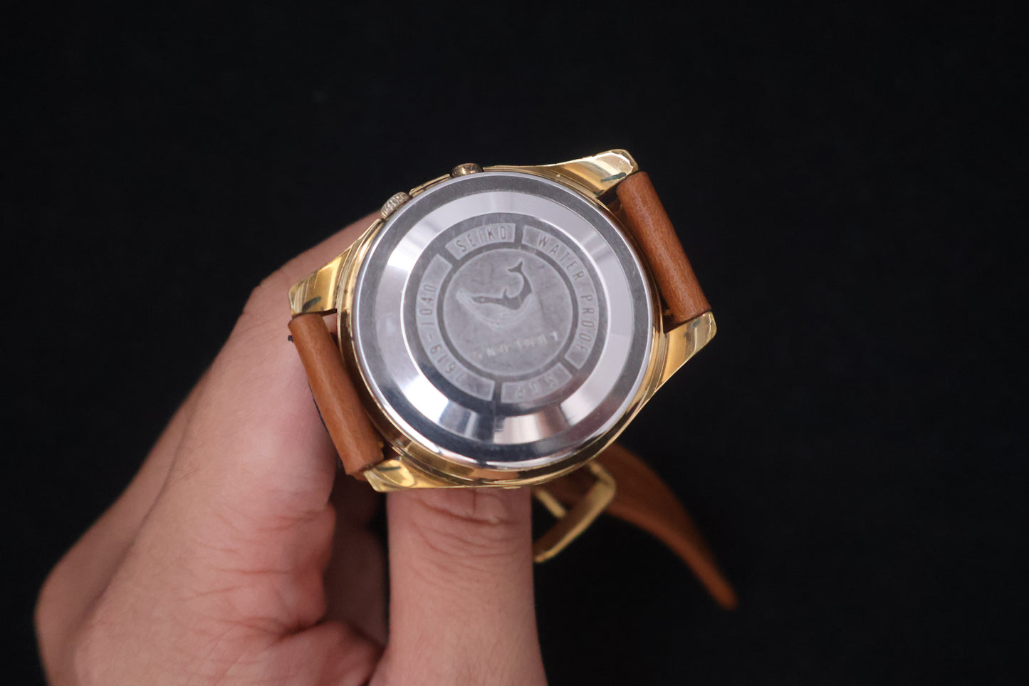 (SERVICED) Rare Vintage 1966 Seiko Sportsmatic Deluxe SGP 25 Jewels Fluted Bezel 7619-7040
