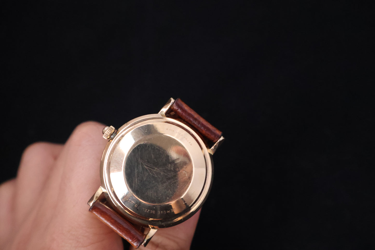 (SERVICED) Rare Longines Admiral 5-Star - Oxblood Red Diamond Dial - 10K GF