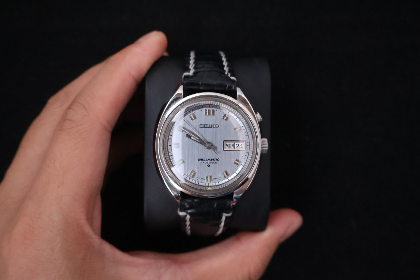 (SERVICED) Very Rare Vintage Seiko Bell-Matic 27 Jewels Mechanical Alarm 4006-7000
