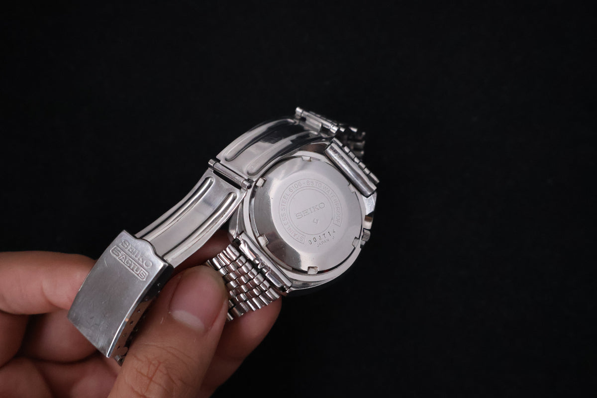 (SERVICED) Rare Vintage 1970 Seiko 5 Actus SS 25 Jewels 6106-8570