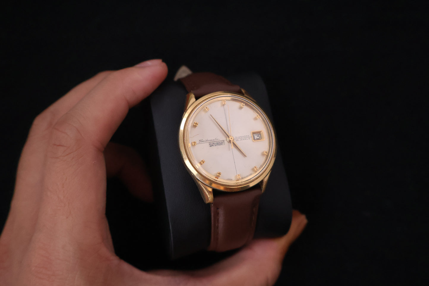 (SERVICED) Rare Vintage 1965 Seiko Seikomatic Weekdater EGP 26 Jewels 6206-8010