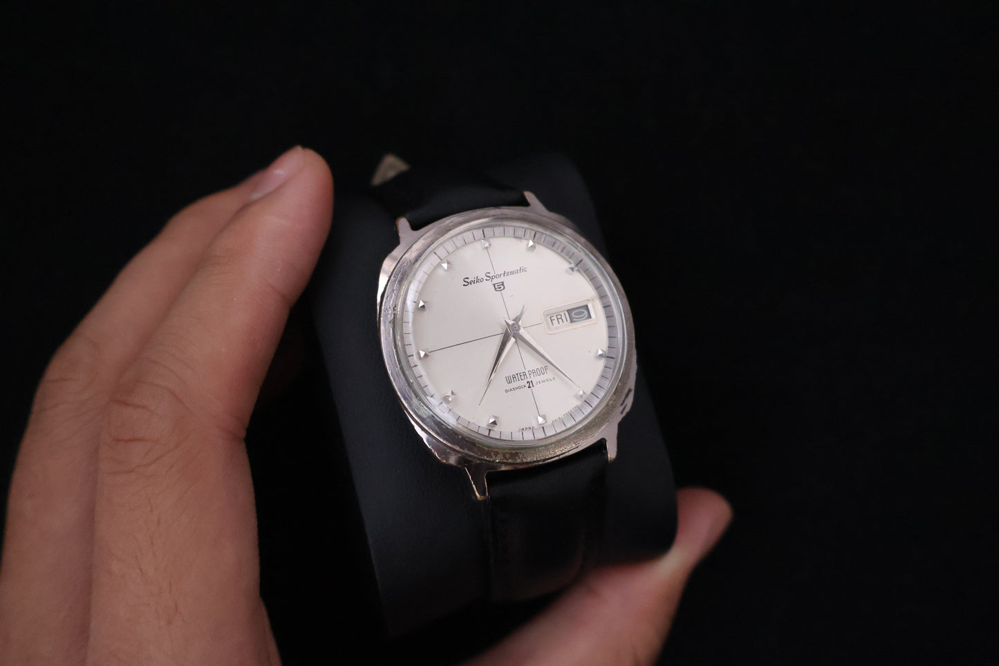(SERVICED) Rare Vintage 1964 Seiko Sportsmatic 5 Diashock 21 Jewels 6619 - 7990