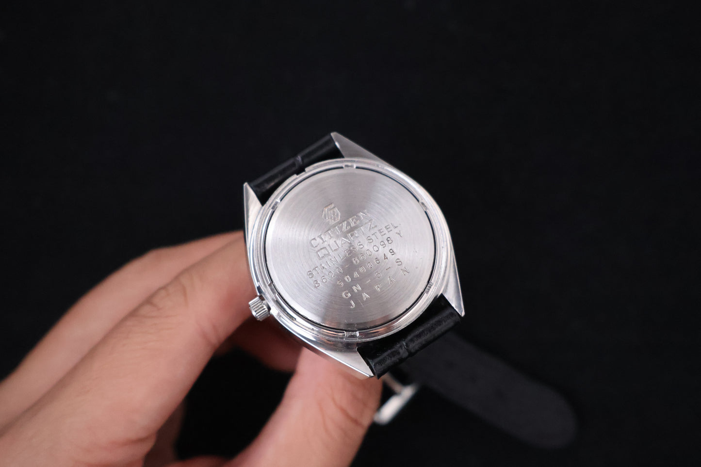 (SERVICED) Rare Vintage 1975 Citizen Crystron Quartz Blue Dial 8620-860098Y