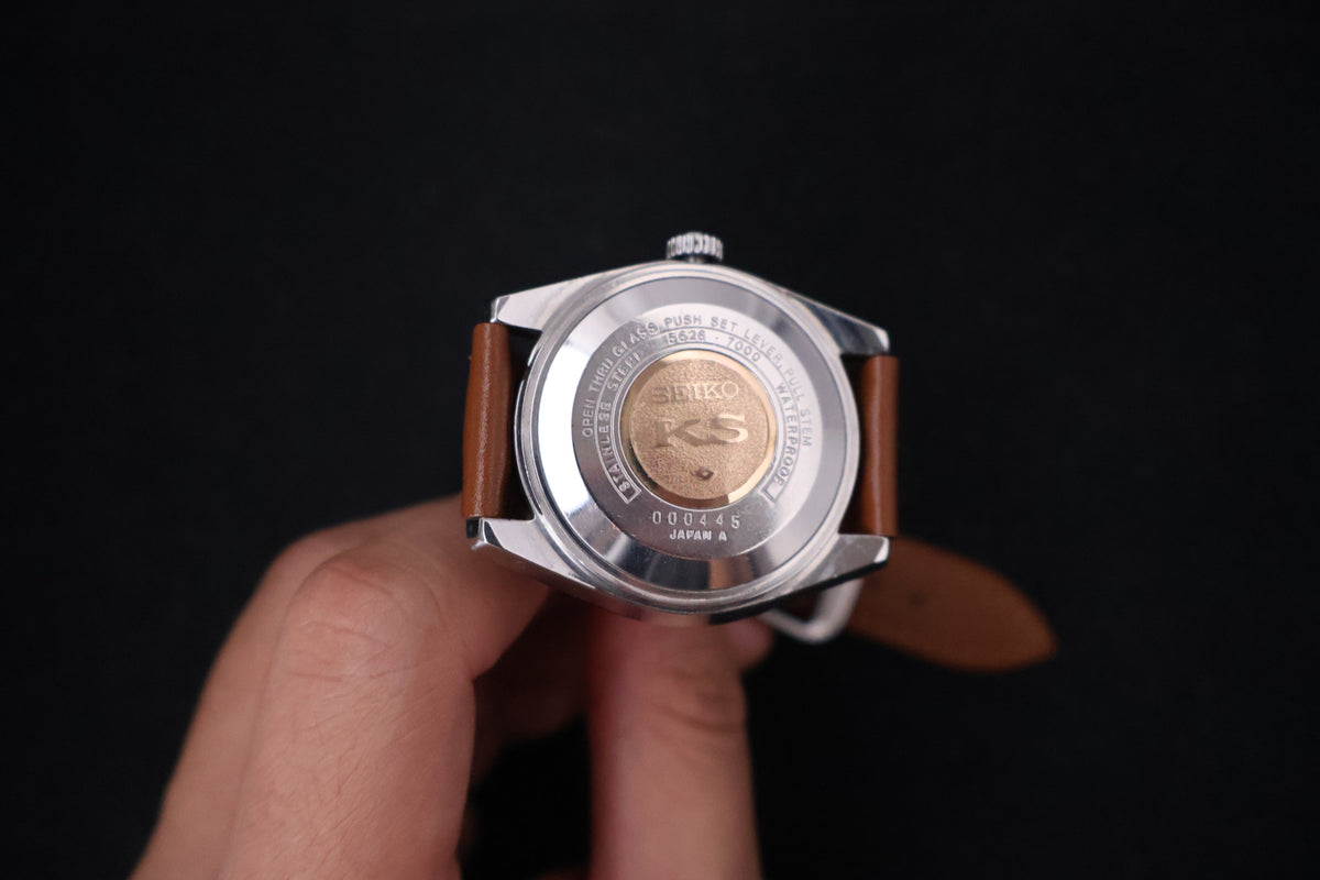 (SERVICED) Rare Vintage 1970 Seiko King Seiko 56KS Hi-Beat Gold Medallion 25 Jewels 5626-7000