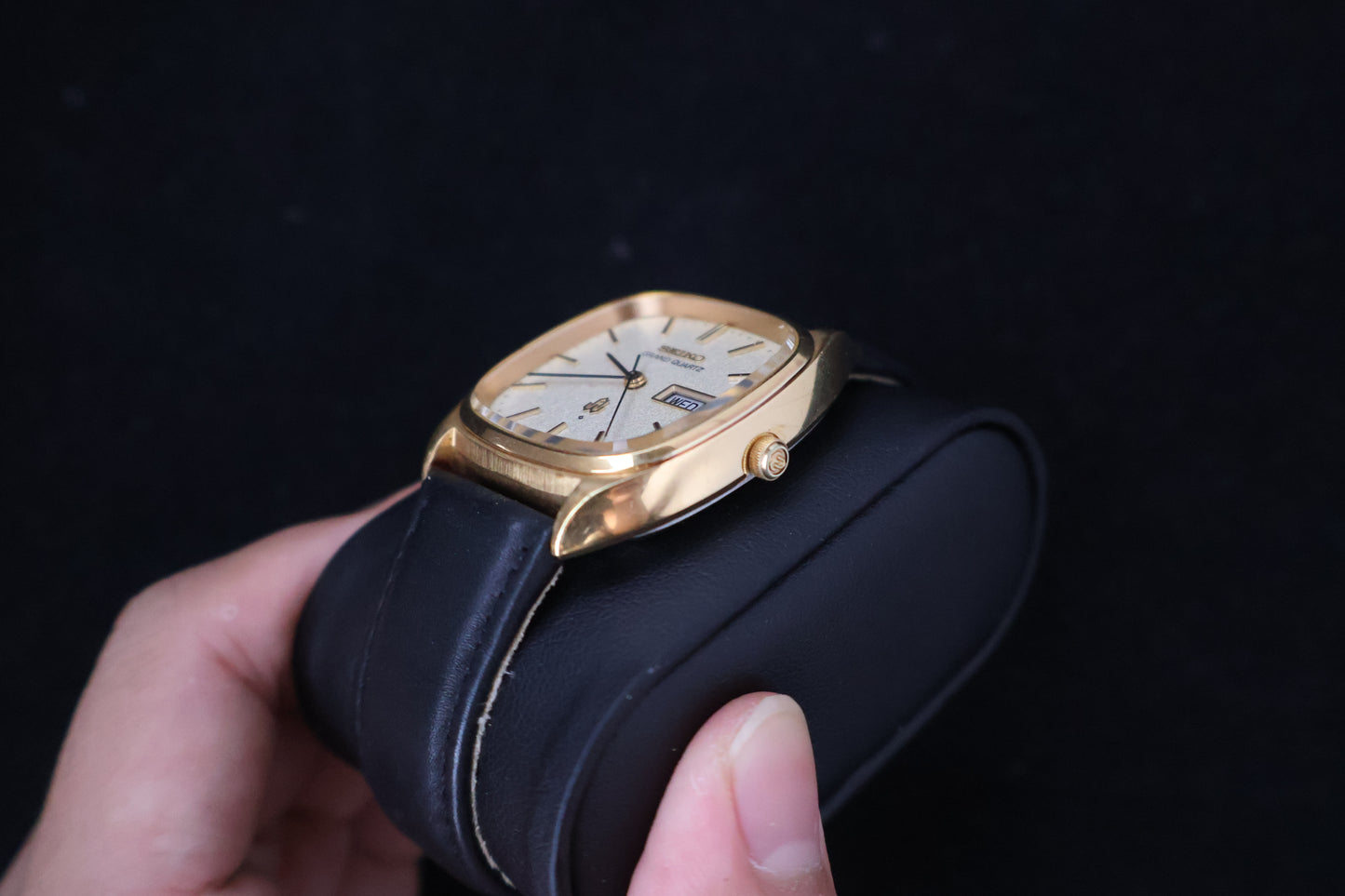 (SERVICED) Rare Vintage 1977 Seiko Grand Quartz SGP 4843-5100 SGP