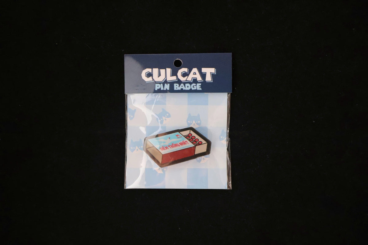 Rare CULCAT Diêm Thống Nhất Matchbox Pin – Limited Vietnamese Promo Release