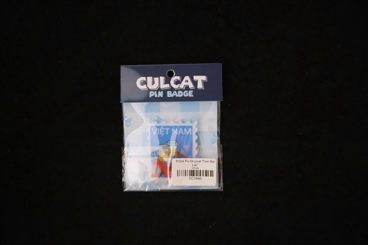Rare CULCAT Vietnamese Bia Hơi Stamp Pin – Limited Promotional Release