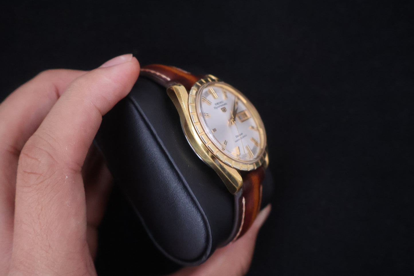 (SERVICED) Rare Vintage 1967 Seiko Sportsmatic 5 Deluxe SGP 25 Jewels 7619-9020