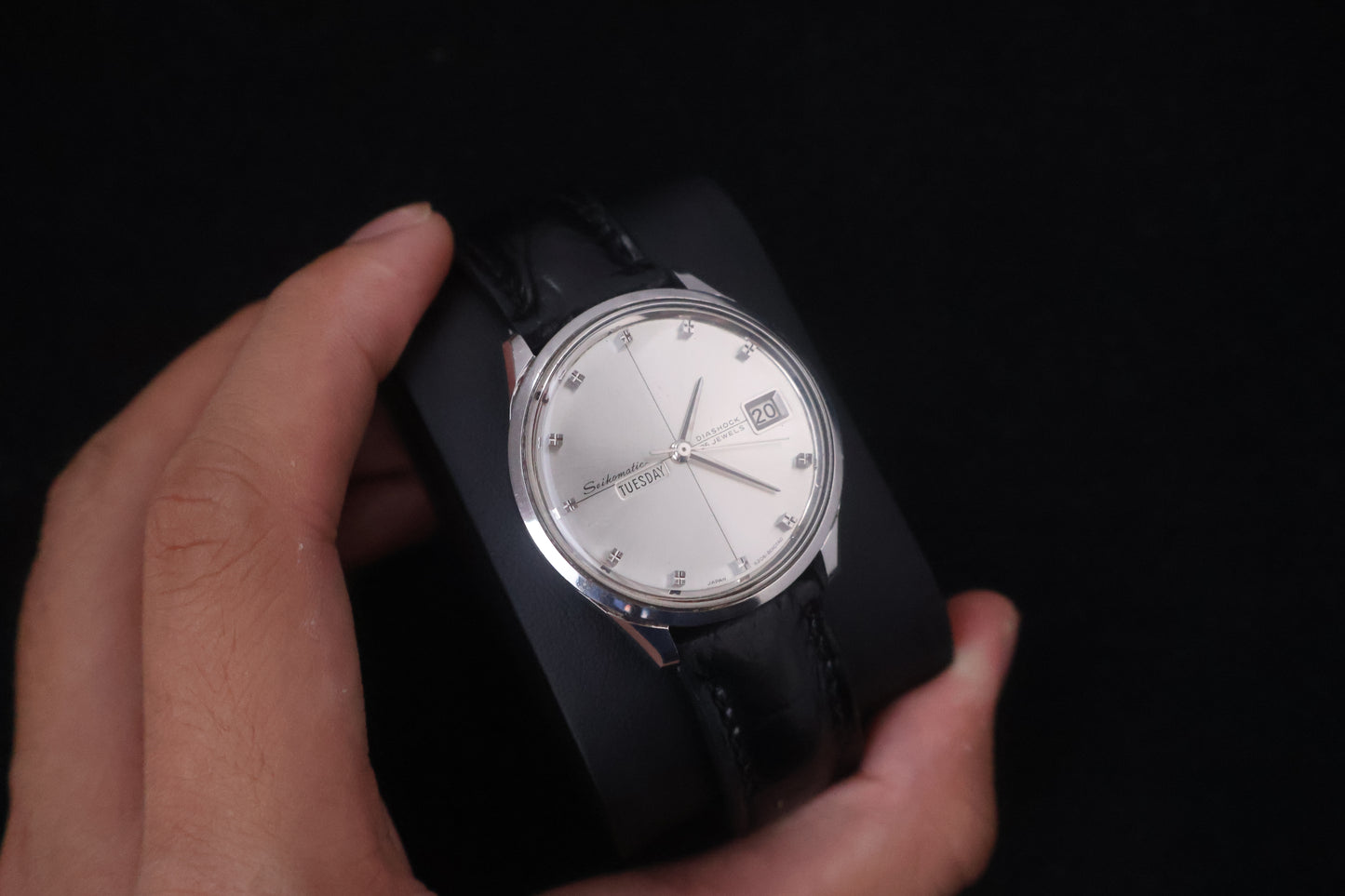 (SERVICED) Rare Vintage 1966 Seiko Seikomatic Weekdate Diashock 26 Jewels 6206-8010