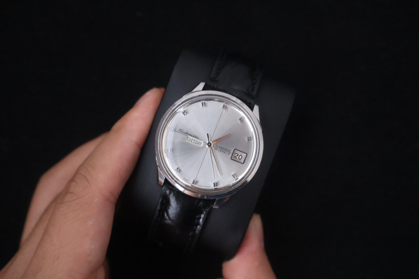 (SERVICED) Rare Vintage 1966 Seiko Seikomatic Weekdate Diashock 26 Jewels 6206-8010