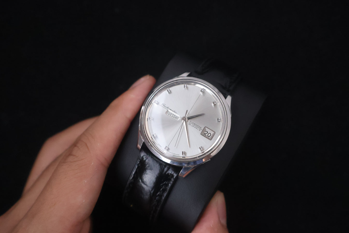 (SERVICED) Rare Vintage 1966 Seiko Seikomatic Weekdate Diashock 26 Jewels 6206-8010