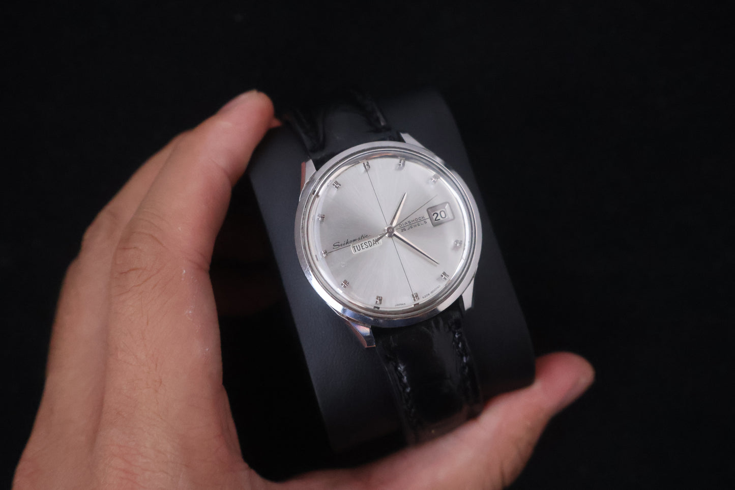 (SERVICED) Rare Vintage 1966 Seiko Seikomatic Weekdate Diashock 26 Jewels 6206-8010