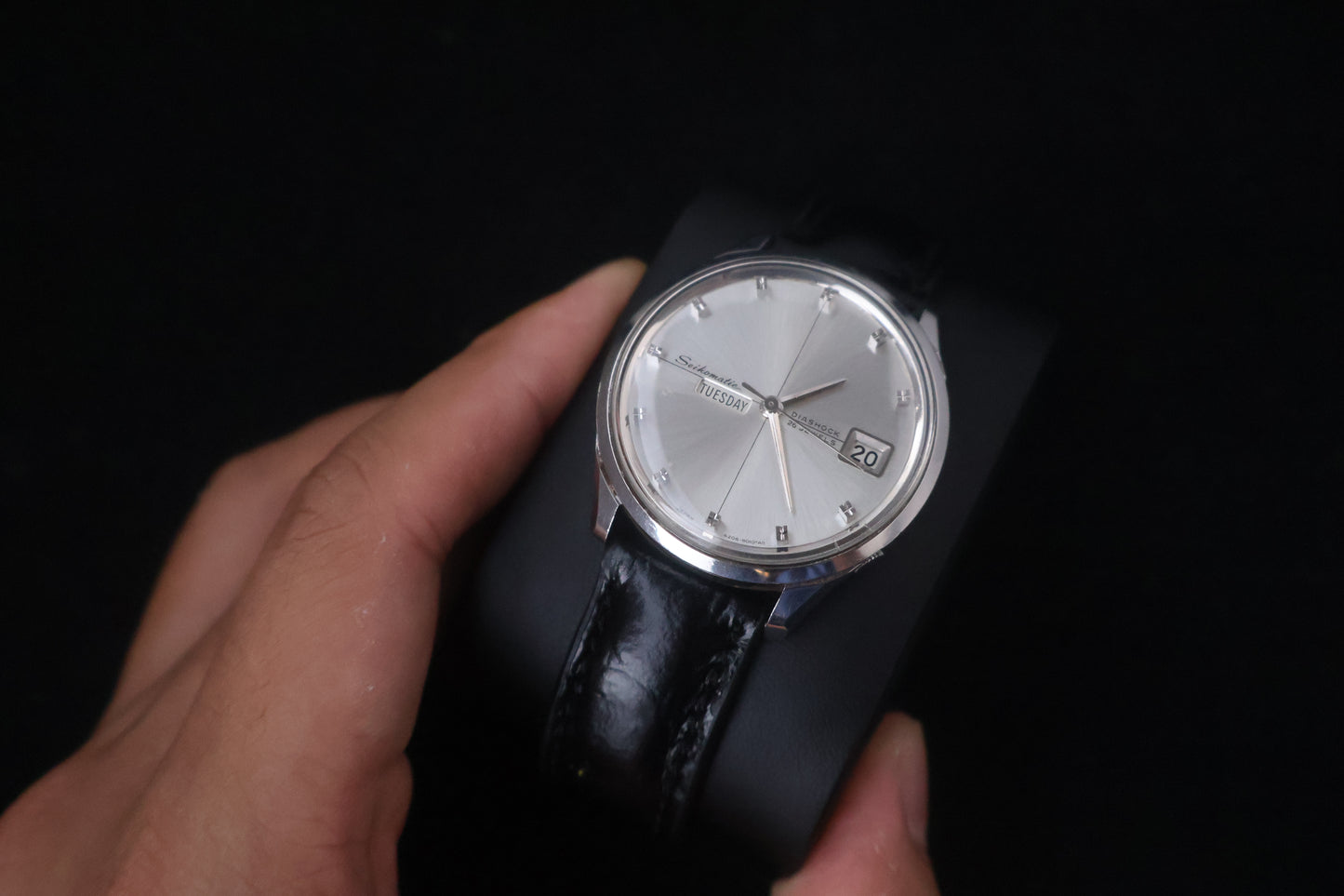 (SERVICED) Rare Vintage 1966 Seiko Seikomatic Weekdate Diashock 26 Jewels 6206-8010