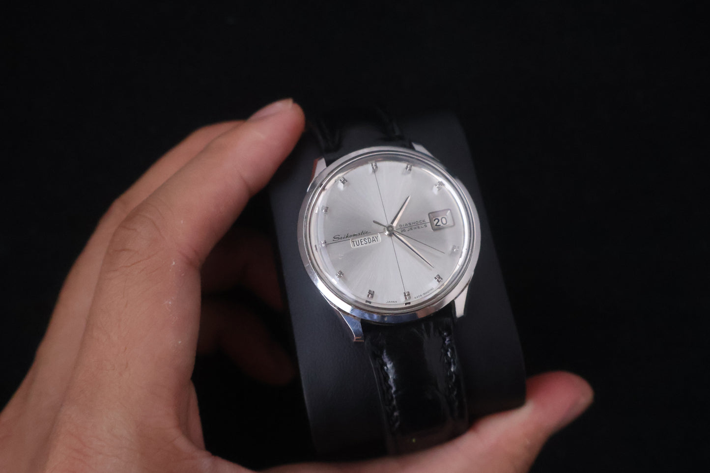 (SERVICED) Rare Vintage 1966 Seiko Seikomatic Weekdate Diashock 26 Jewels 6206-8010