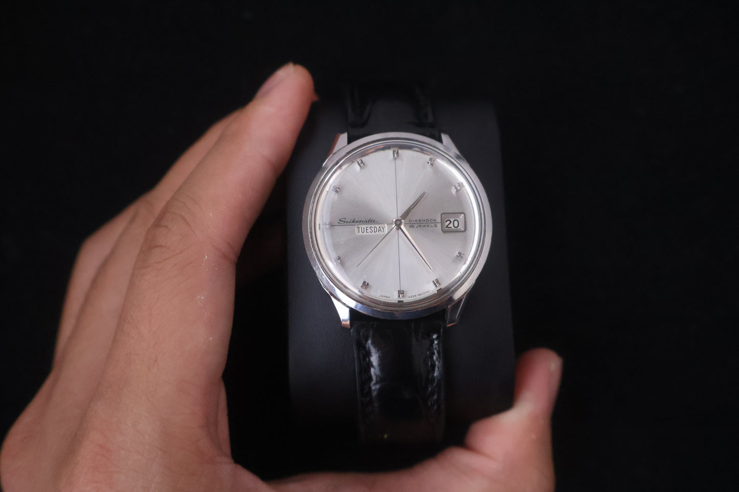 (SERVICED) Rare Vintage 1966 Seiko Seikomatic Weekdate Diashock 26 Jewels 6206-8010