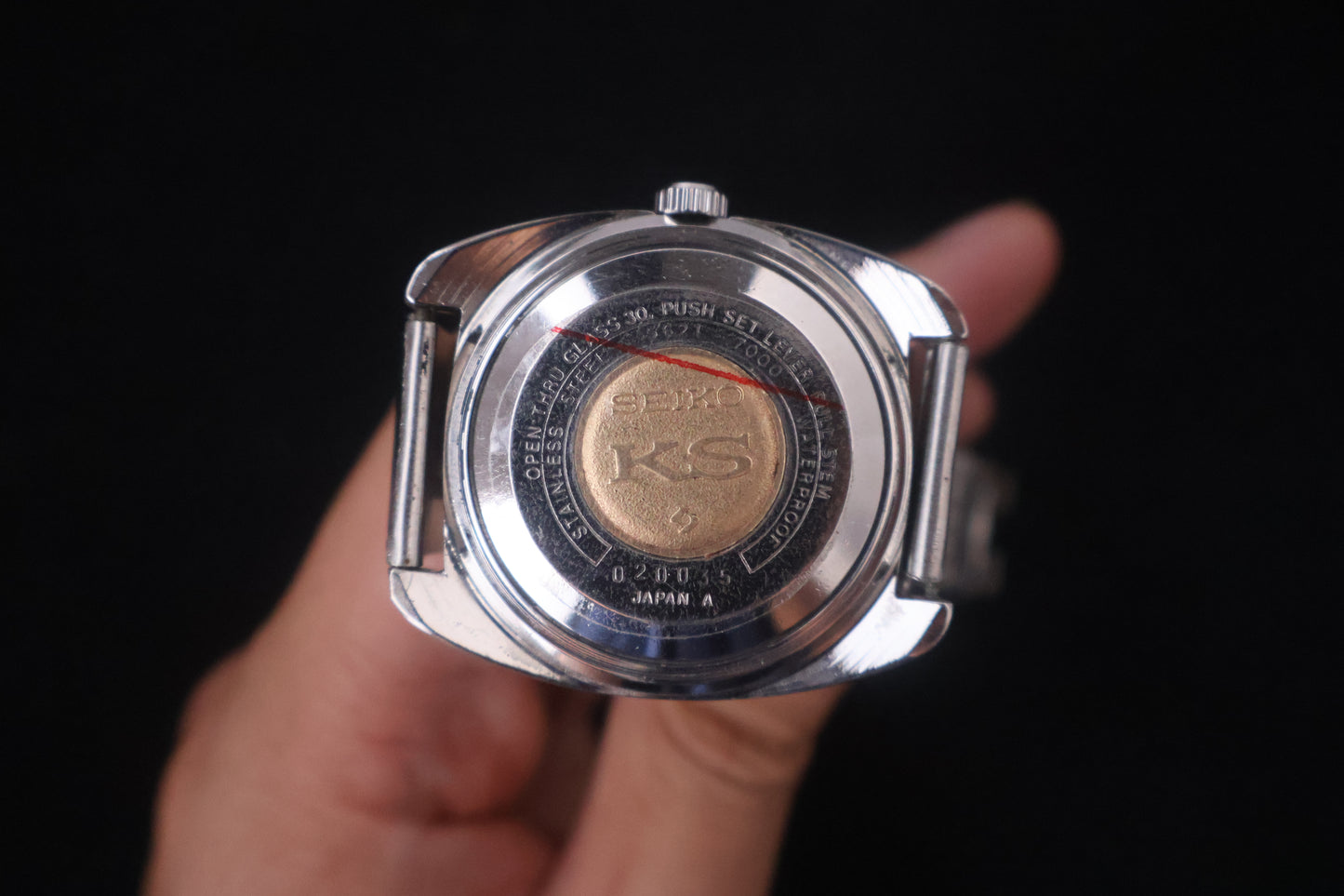 (SERVICED) Rare Vintage 1970 King Seiko KS Hi-Beat Roman Dial 25 Jewels Medallion 5621-7000