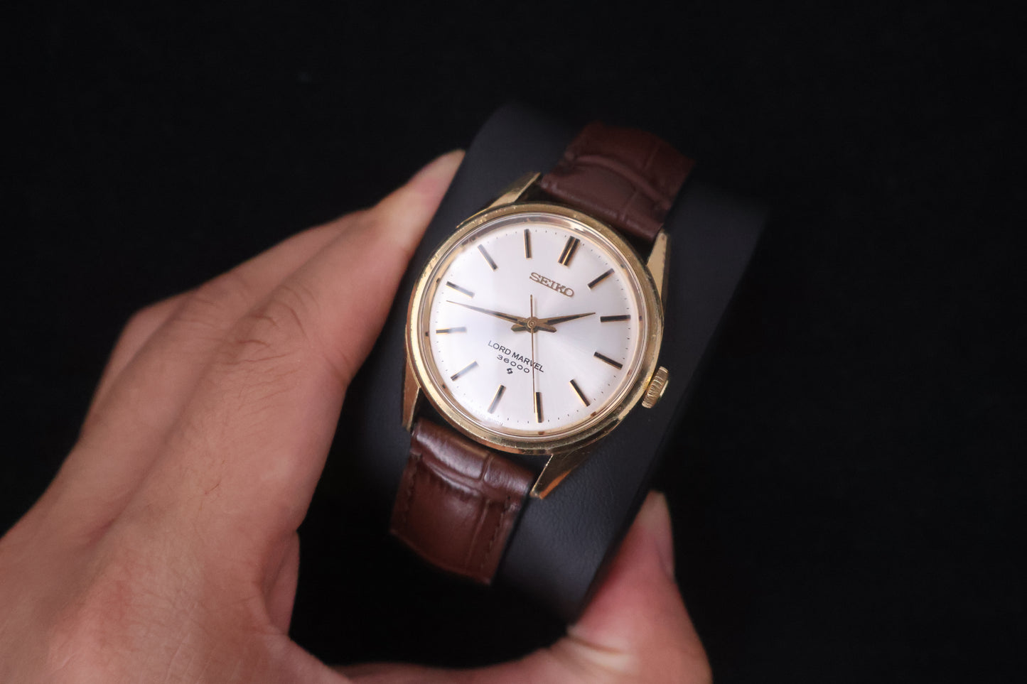 (SERVICED) Rare Vintage 1975 Seiko Lord Marvel 36000 Hi-Beat SGP 5740-8000