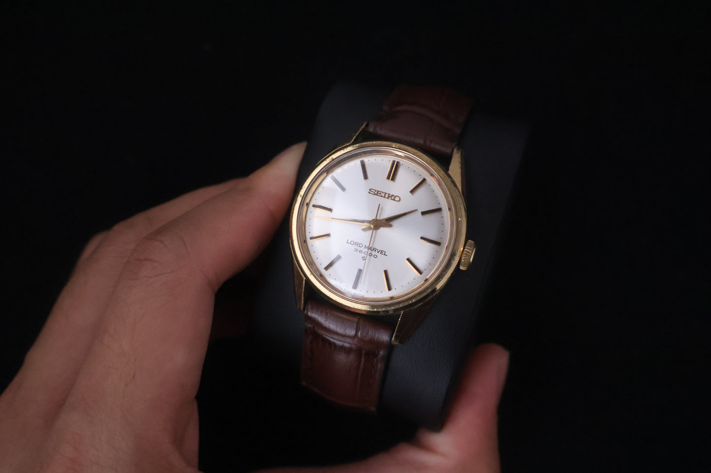 (SERVICED) Rare Vintage 1975 Seiko Lord Marvel 36000 Hi-Beat SGP 5740-8000