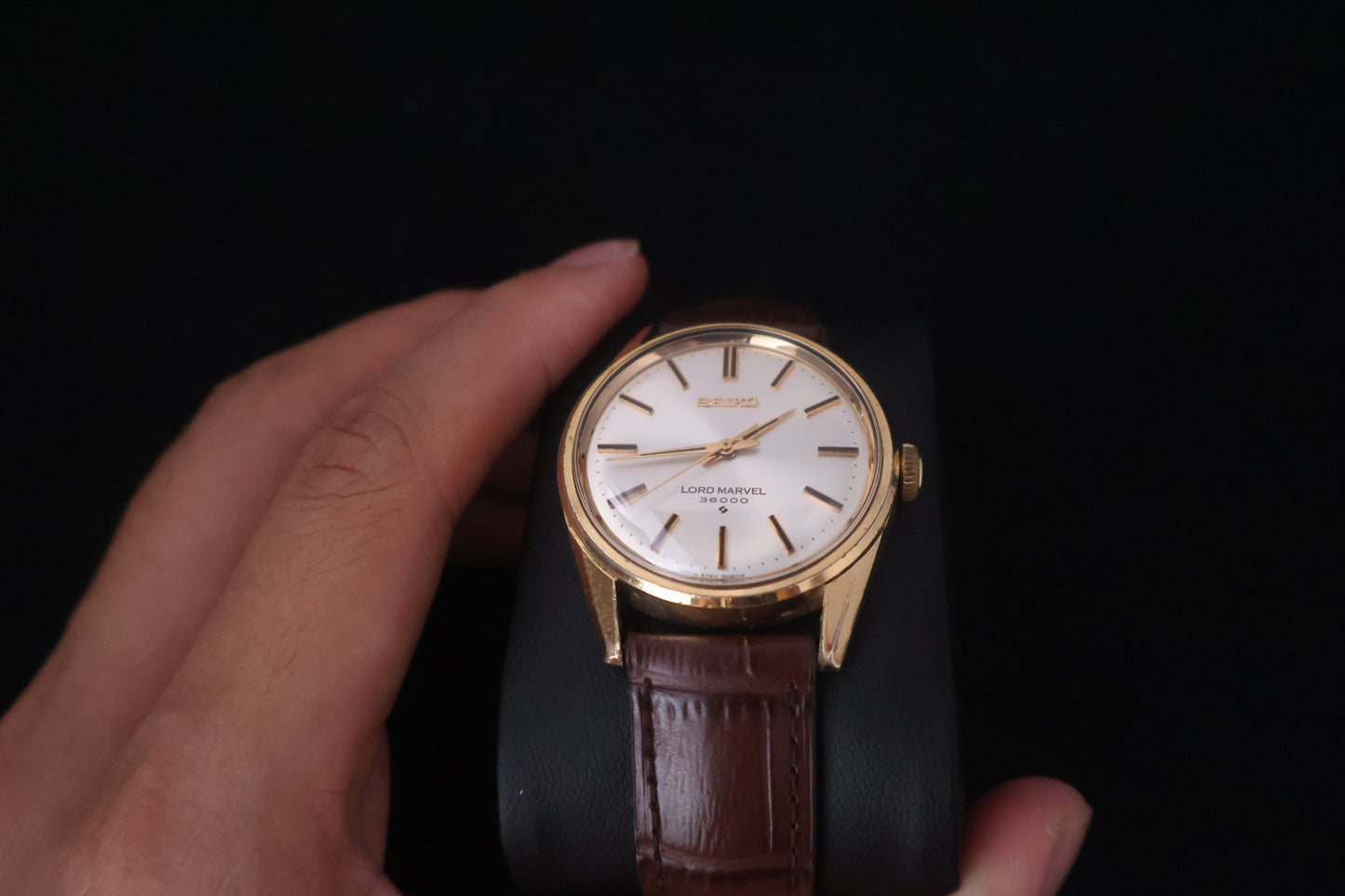 (SERVICED) Rare Vintage 1975 Seiko Lord Marvel 36000 Hi-Beat SGP 5740-8000