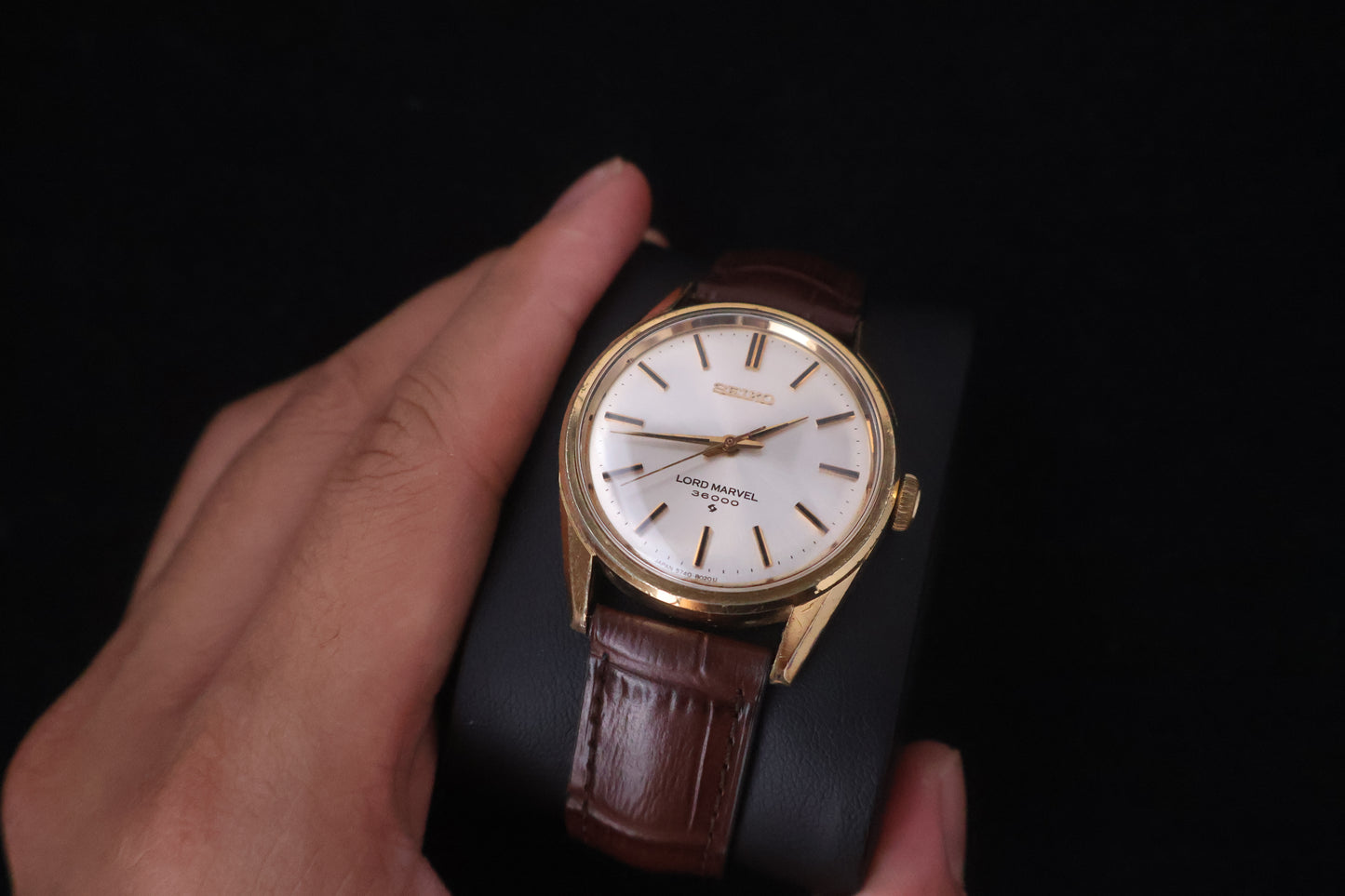 (SERVICED) Rare Vintage 1975 Seiko Lord Marvel 36000 Hi-Beat SGP 5740-8000