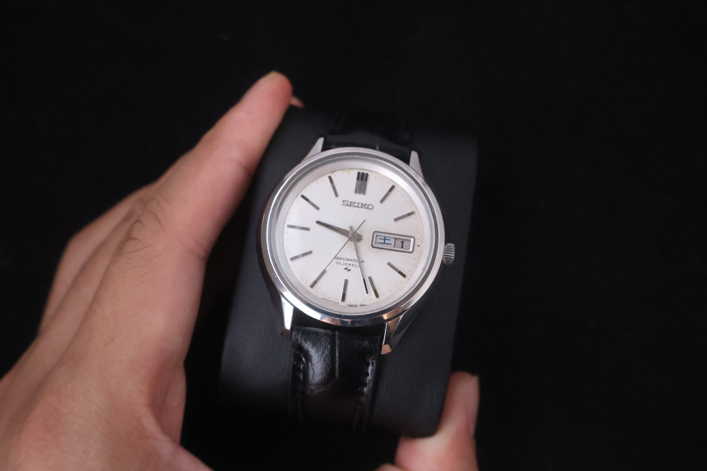 (SERVICED) Rare Vintage 1968 Seiko Seikomatic-P 33 Jewels 5106-8020