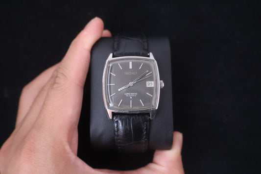 (SERVICED) Rare Vintage 1969 Seiko Lord Matic LM Grey Dial 25 Jewels 5605-5000