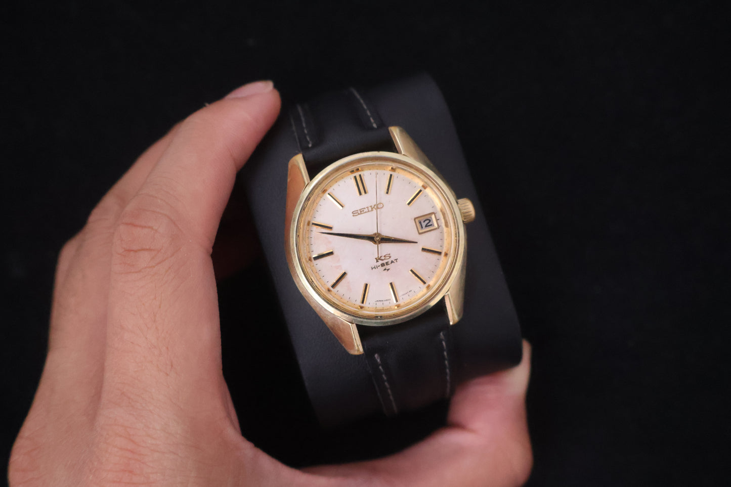 (SERVICED) Rare Vintage 1970 King Seiko KS Hi-Beat 36000 SGP Medallion 25 Jewels 4502-7001