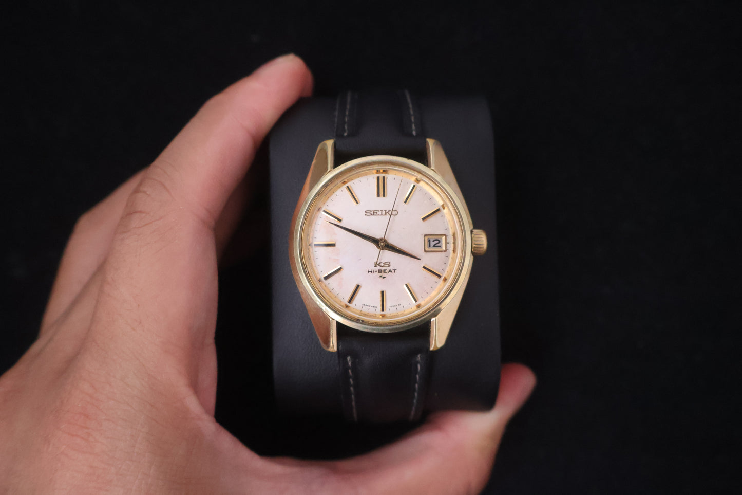 (SERVICED) Rare Vintage 1970 King Seiko KS Hi-Beat 36000 SGP Medallion 25 Jewels 4502-7001
