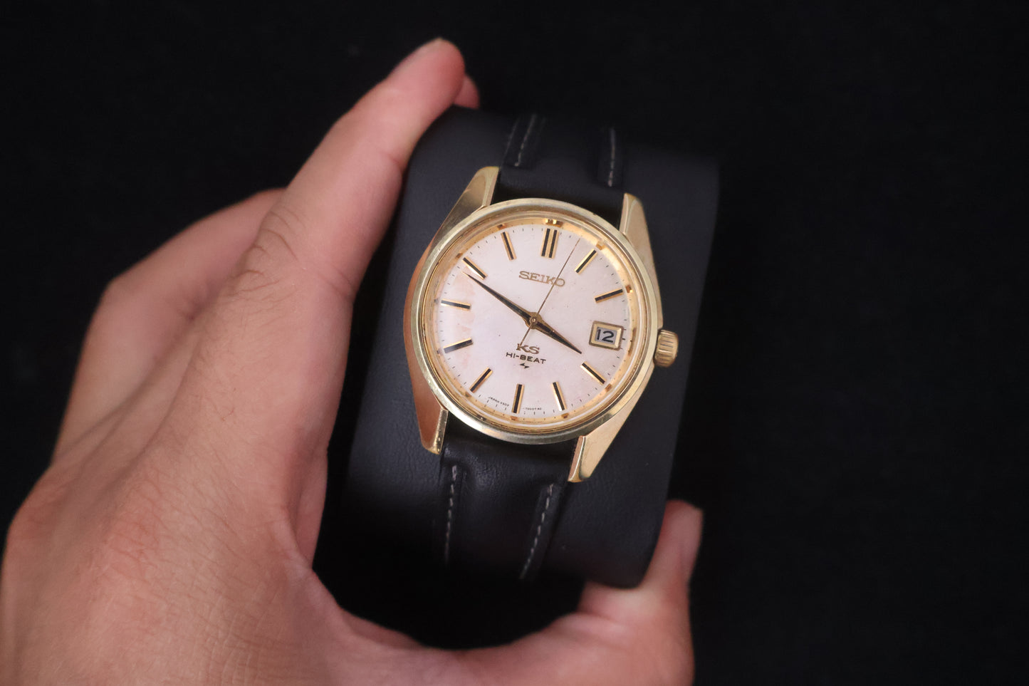 (SERVICED) Rare Vintage 1970 King Seiko KS Hi-Beat 36000 SGP Medallion 25 Jewels 4502-7001