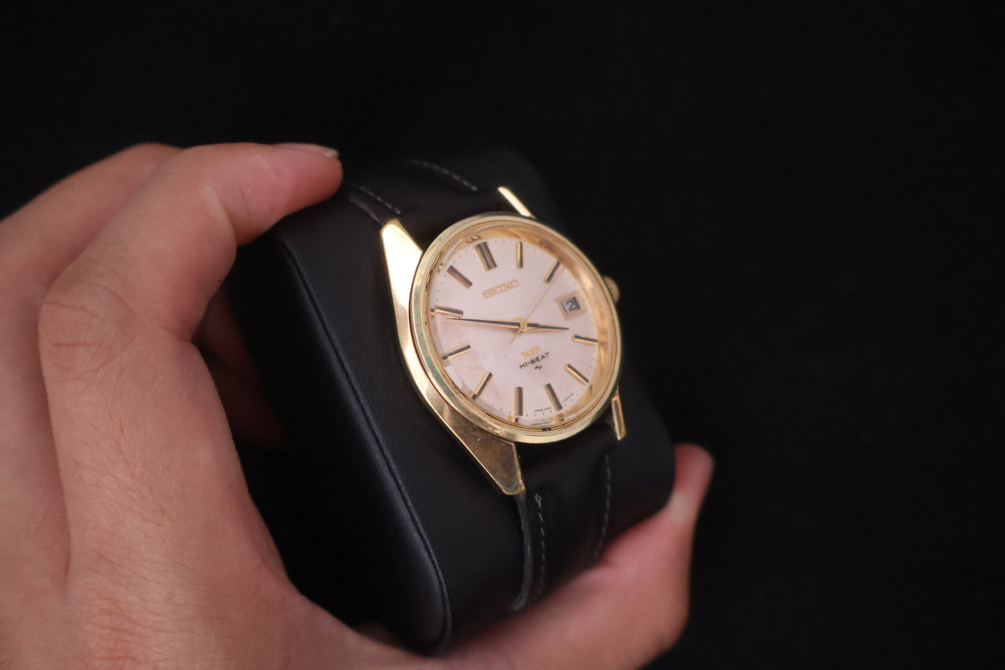 (SERVICED) Rare Vintage 1970 King Seiko KS Hi-Beat 36000 SGP Medallion 25 Jewels 4502-7001