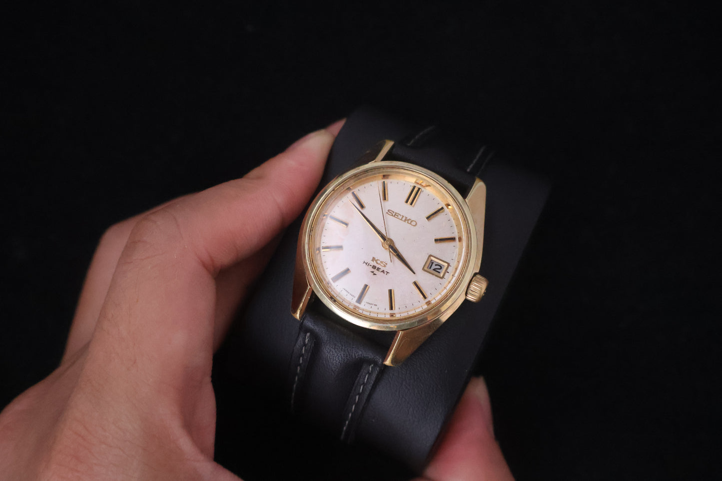 (SERVICED) Rare Vintage 1970 King Seiko KS Hi-Beat 36000 SGP Medallion 25 Jewels 4502-7001