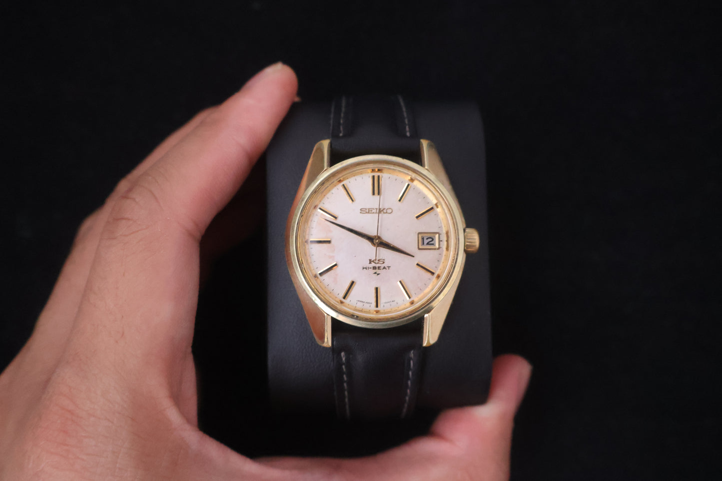 (SERVICED) Rare Vintage 1970 King Seiko KS Hi-Beat 36000 SGP Medallion 25 Jewels 4502-7001