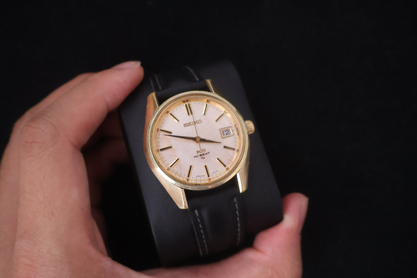 (SERVICED) Rare Vintage 1970 King Seiko KS Hi-Beat 36000 SGP Medallion 25 Jewels 4502-7001