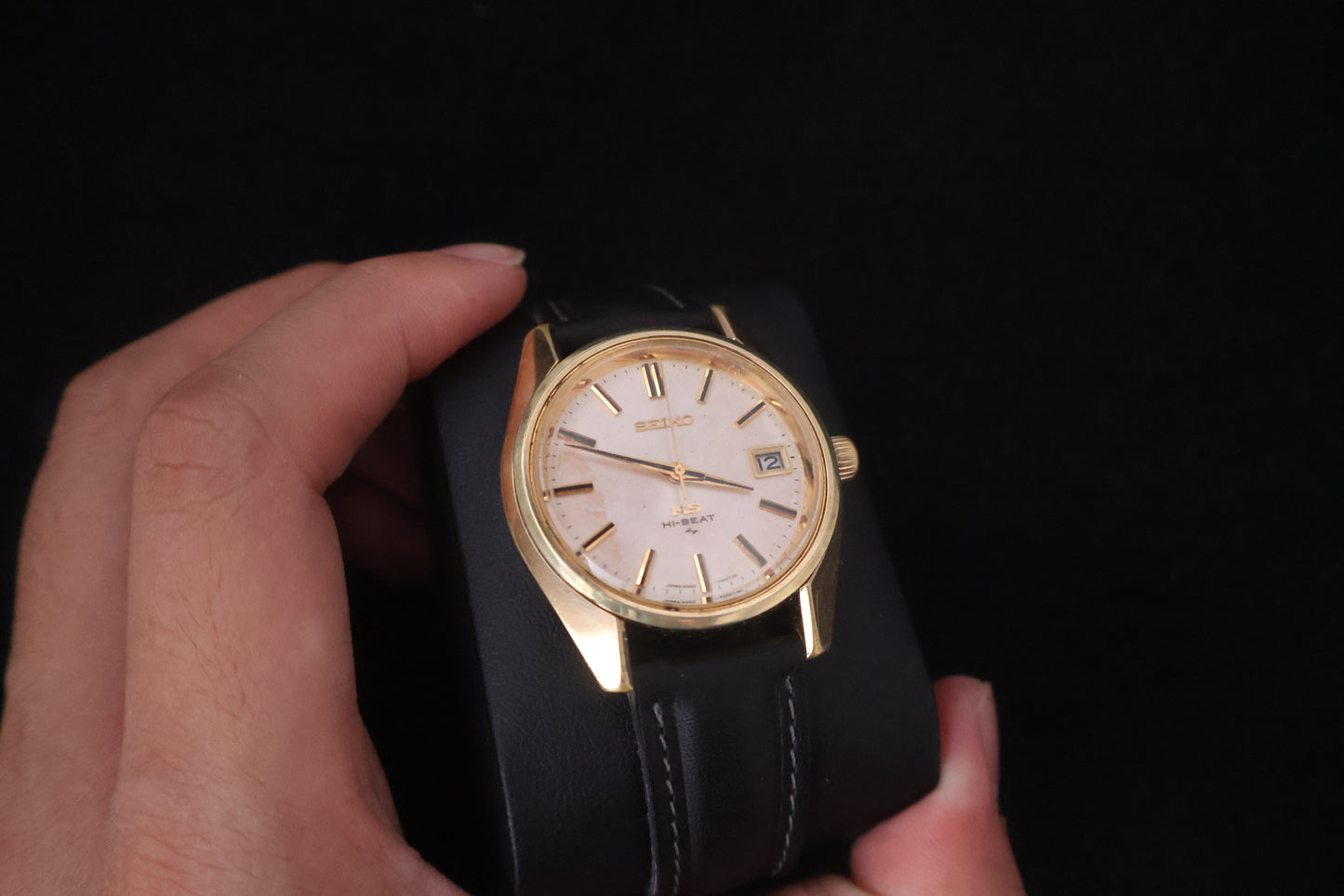 (SERVICED) Rare Vintage 1970 King Seiko KS Hi-Beat 36000 SGP Medallion 25 Jewels 4502-7001