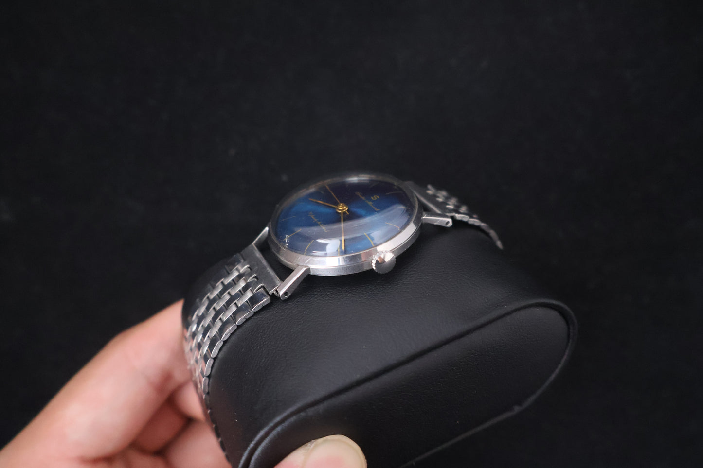 (SERVICED) Super Rare Vintage 1950s Seiko Marvel Blue Dial 19 Jewels - Seikosha