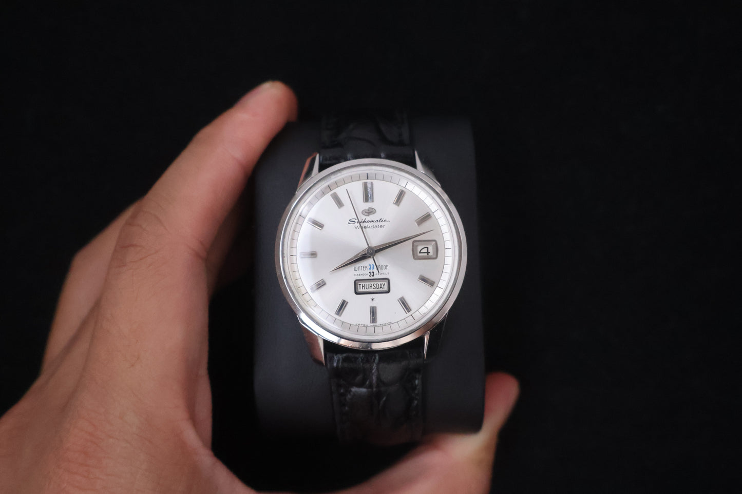 (SERVICED) Rare Vintage 1960s Seiko Seikomatic Weekdater 33 Jewels J13080