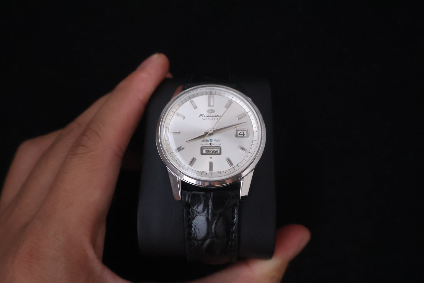 (SERVICED) Rare Vintage 1960s Seiko Seikomatic Weekdater 33 Jewels J13080