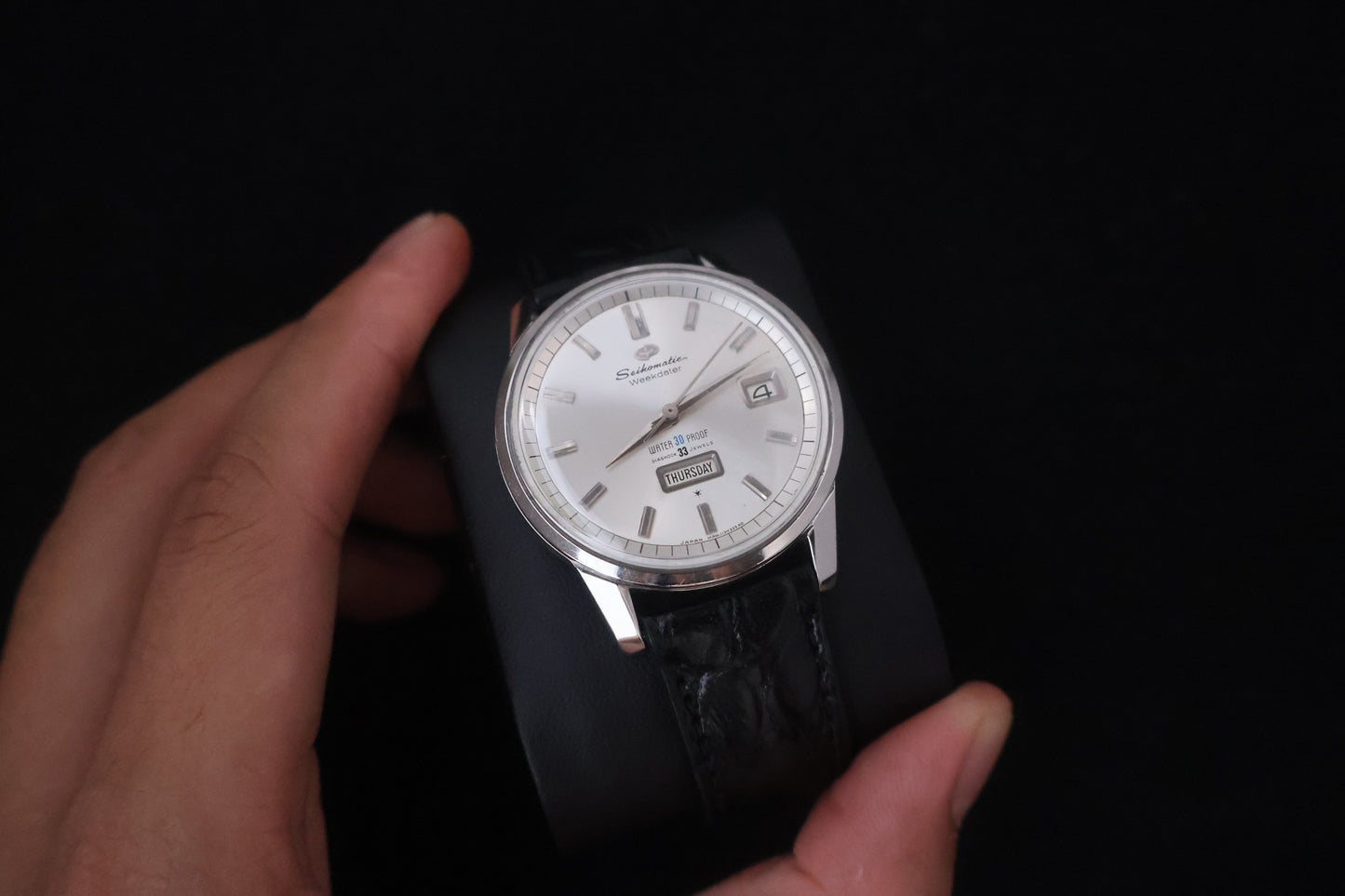 (SERVICED) Rare Vintage 1960s Seiko Seikomatic Weekdater 33 Jewels J13080