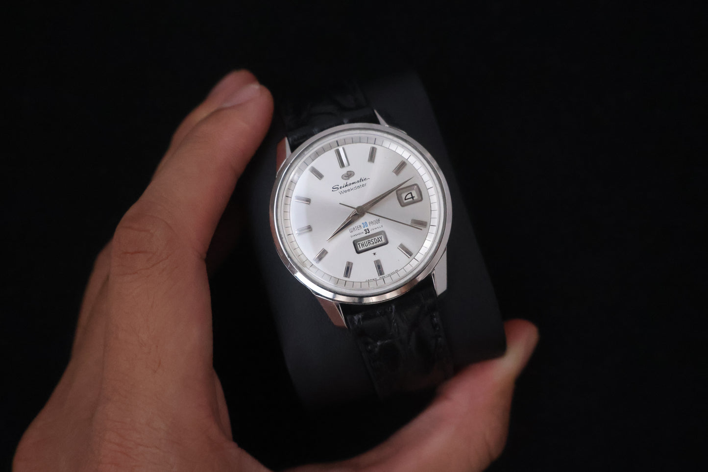 (SERVICED) Rare Vintage 1960s Seiko Seikomatic Weekdater 33 Jewels J13080
