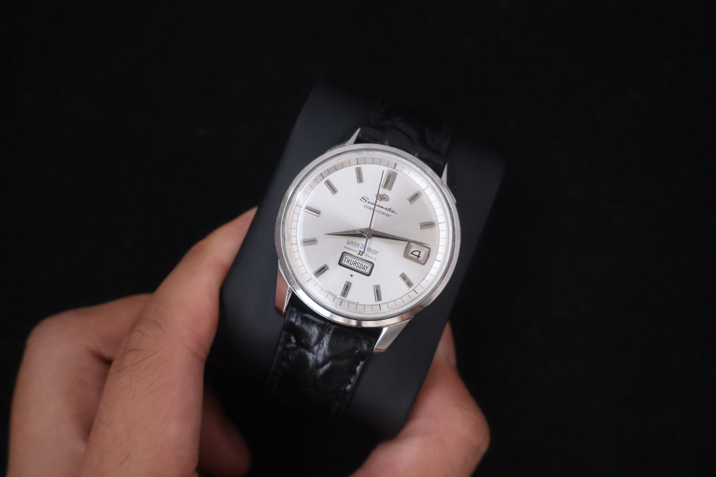 (SERVICED) Rare Vintage 1960s Seiko Seikomatic Weekdater 33 Jewels J13080