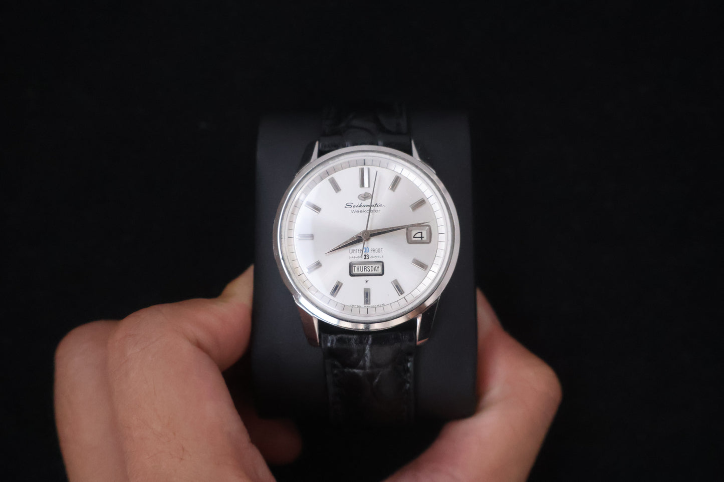 (SERVICED) Rare Vintage 1960s Seiko Seikomatic Weekdater 33 Jewels J13080