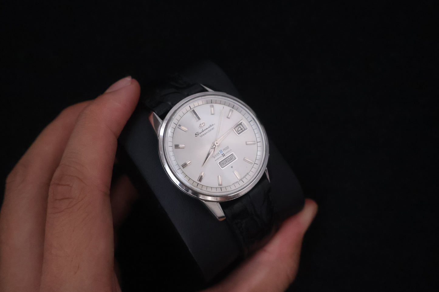 (SERVICED) Rare Vintage 1960s Seiko Seikomatic Weekdater 33 Jewels J13080