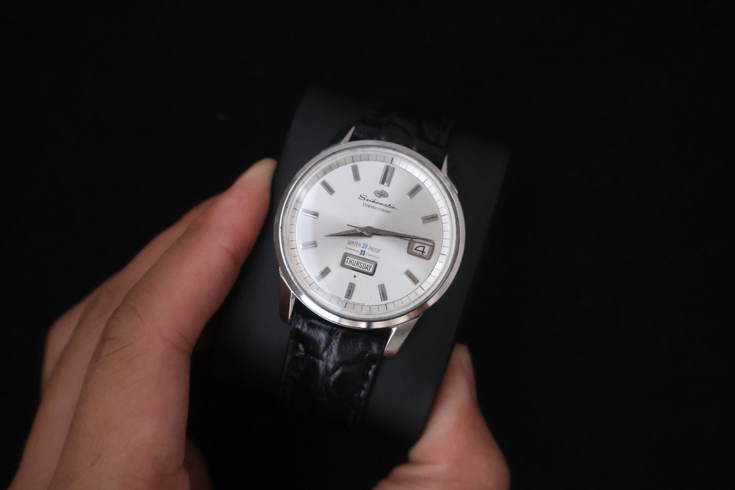 (SERVICED) Rare Vintage 1960s Seiko Seikomatic Weekdater 33 Jewels J13080