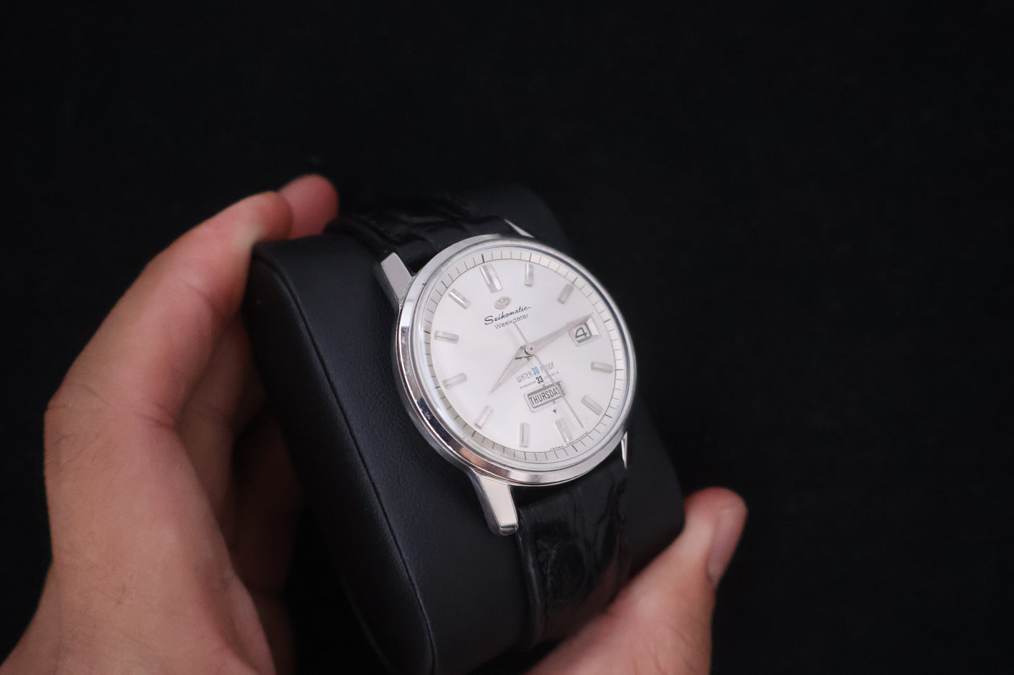 (SERVICED) Rare Vintage 1960s Seiko Seikomatic Weekdater 33 Jewels J13080