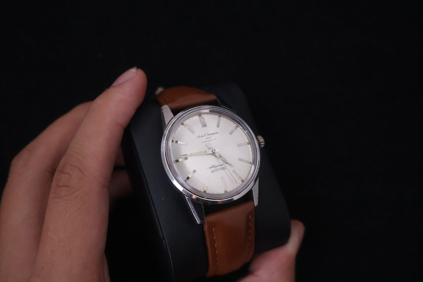 (SERVICED) Rare Vintage 1964 Seiko Champion 850 Alpinist 17 Jewels - 85899