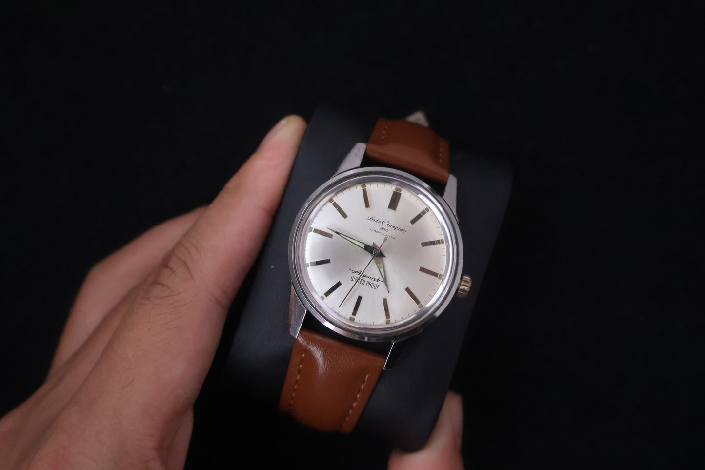 (SERVICED) Rare Vintage 1964 Seiko Champion 850 Alpinist 17 Jewels - 85899