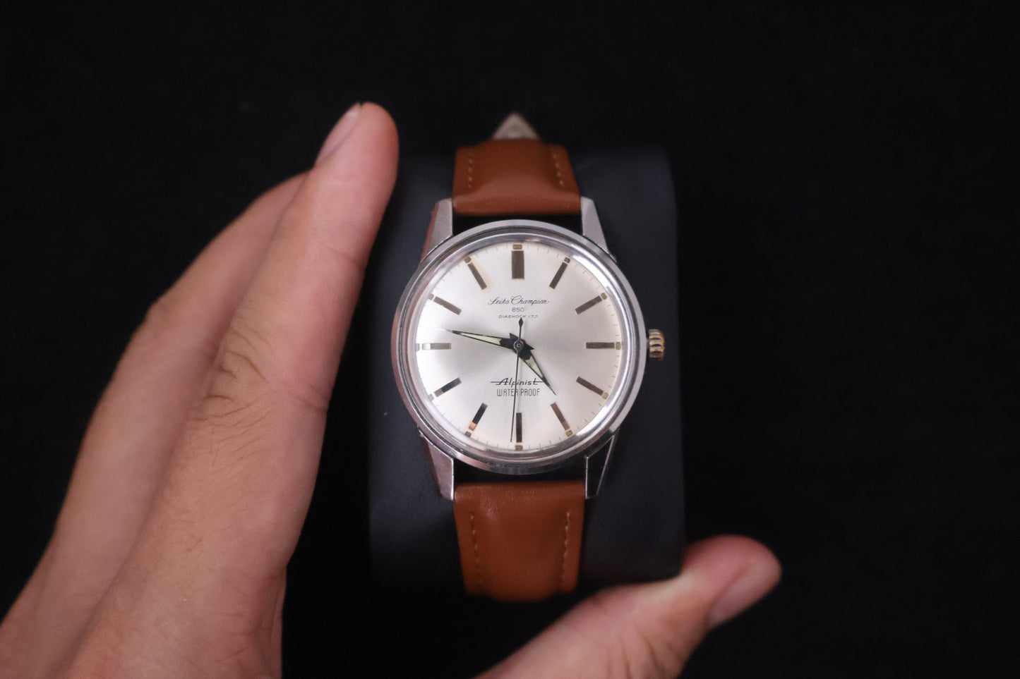 (SERVICED) Rare Vintage 1964 Seiko Champion 850 Alpinist 17 Jewels - 85899