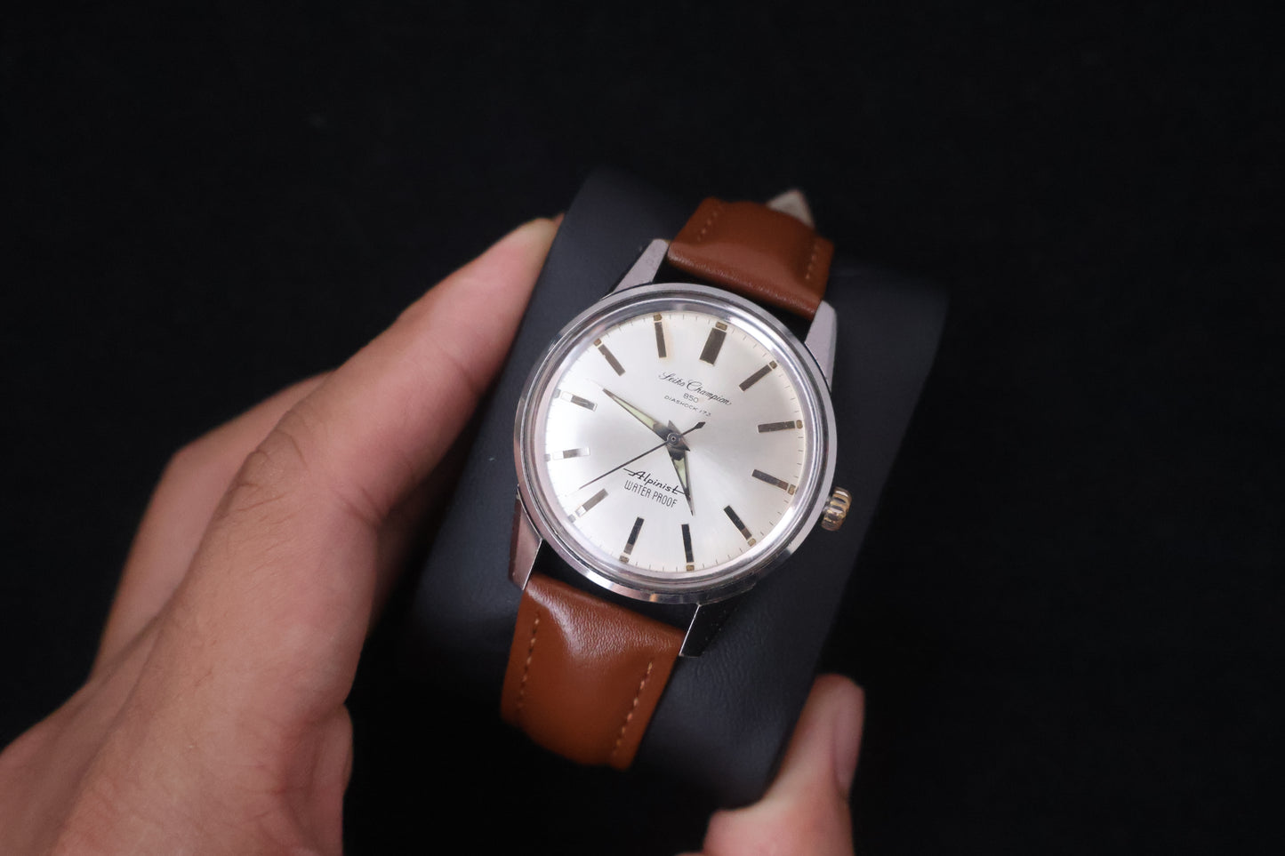 (SERVICED) Rare Vintage 1964 Seiko Champion 850 Alpinist 17 Jewels - 85899