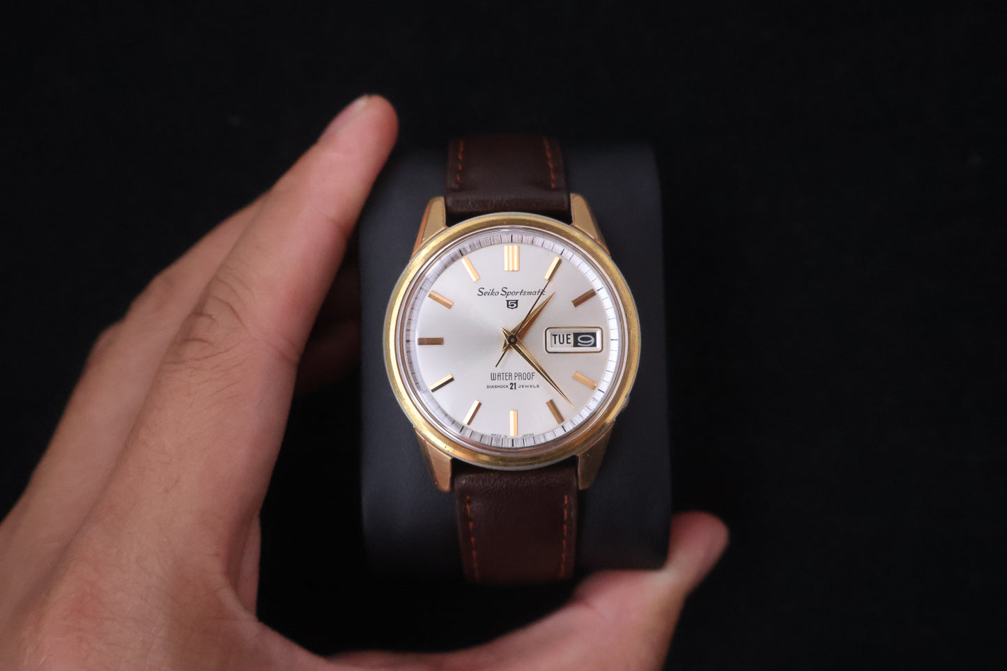 (SERVICED) Rare Vintage 1964 Seiko 5 Sportsmatic 21 Jewels Cal. 6619 Gold-Tone